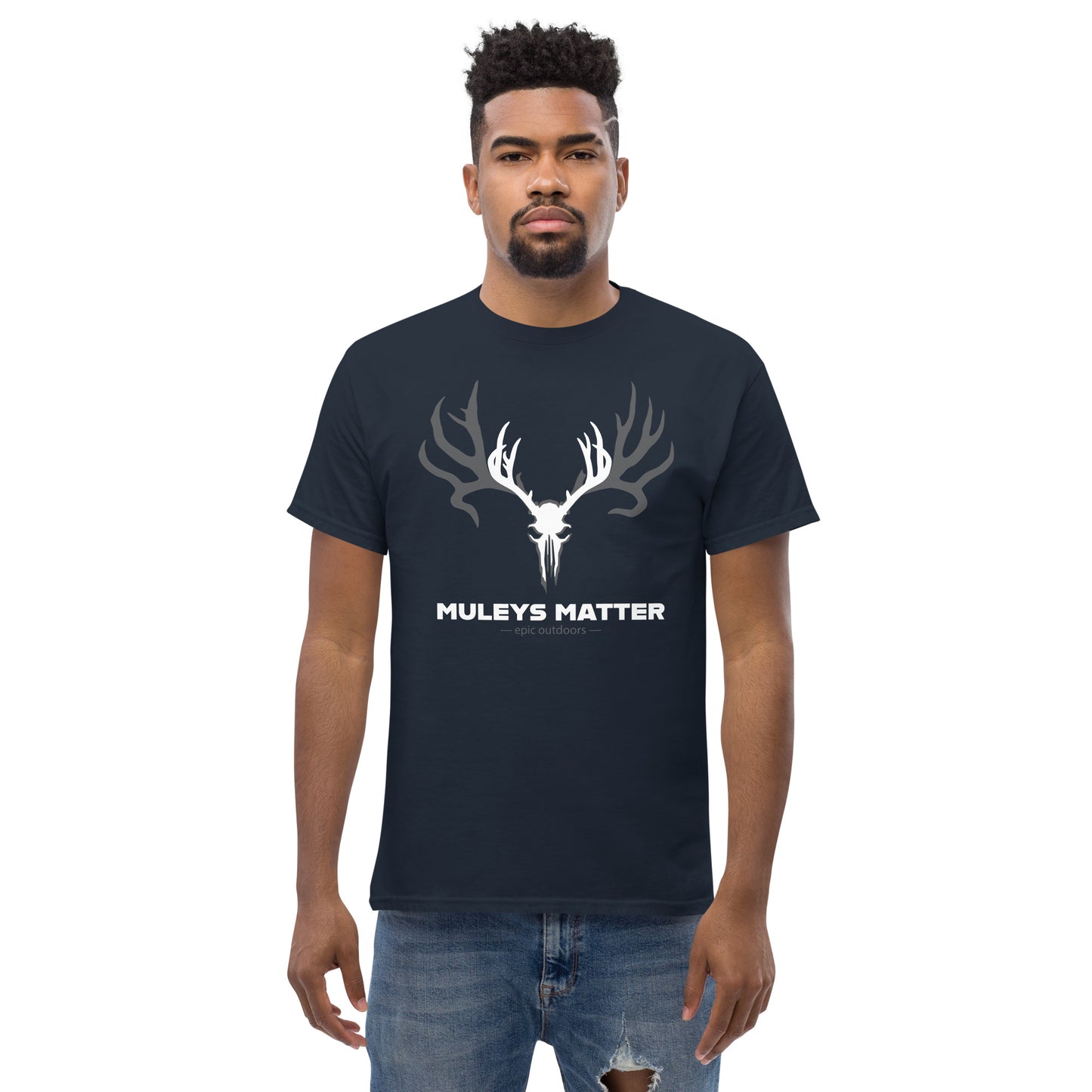 White Muleys Matter Logo - Men’s Classic T-shirt