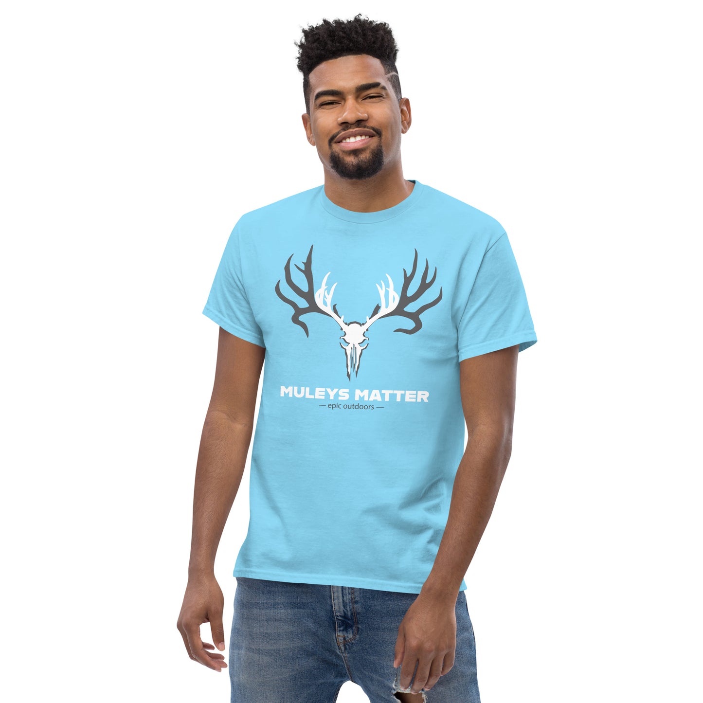 Epic Outdoors White Muleys Matter Logo Classic T-shirt