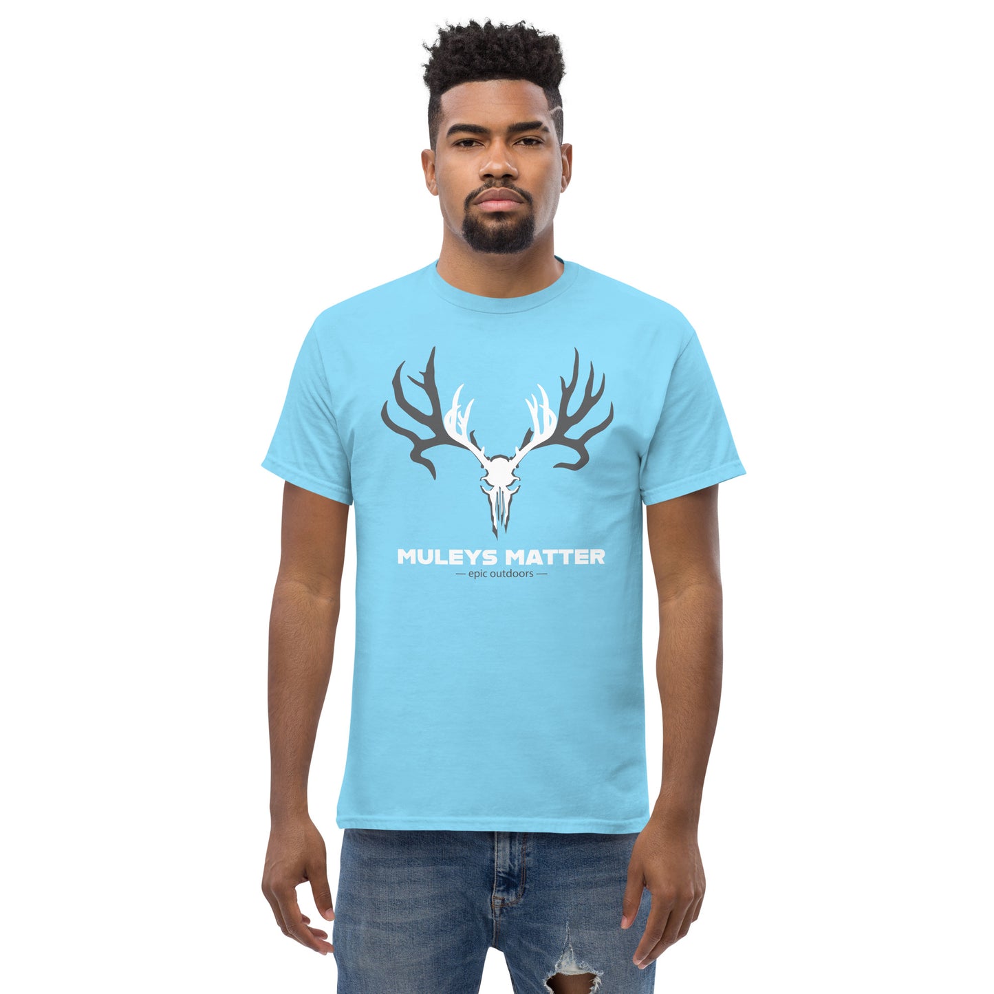 White Muleys Matter Logo - Men’s Classic T-shirt