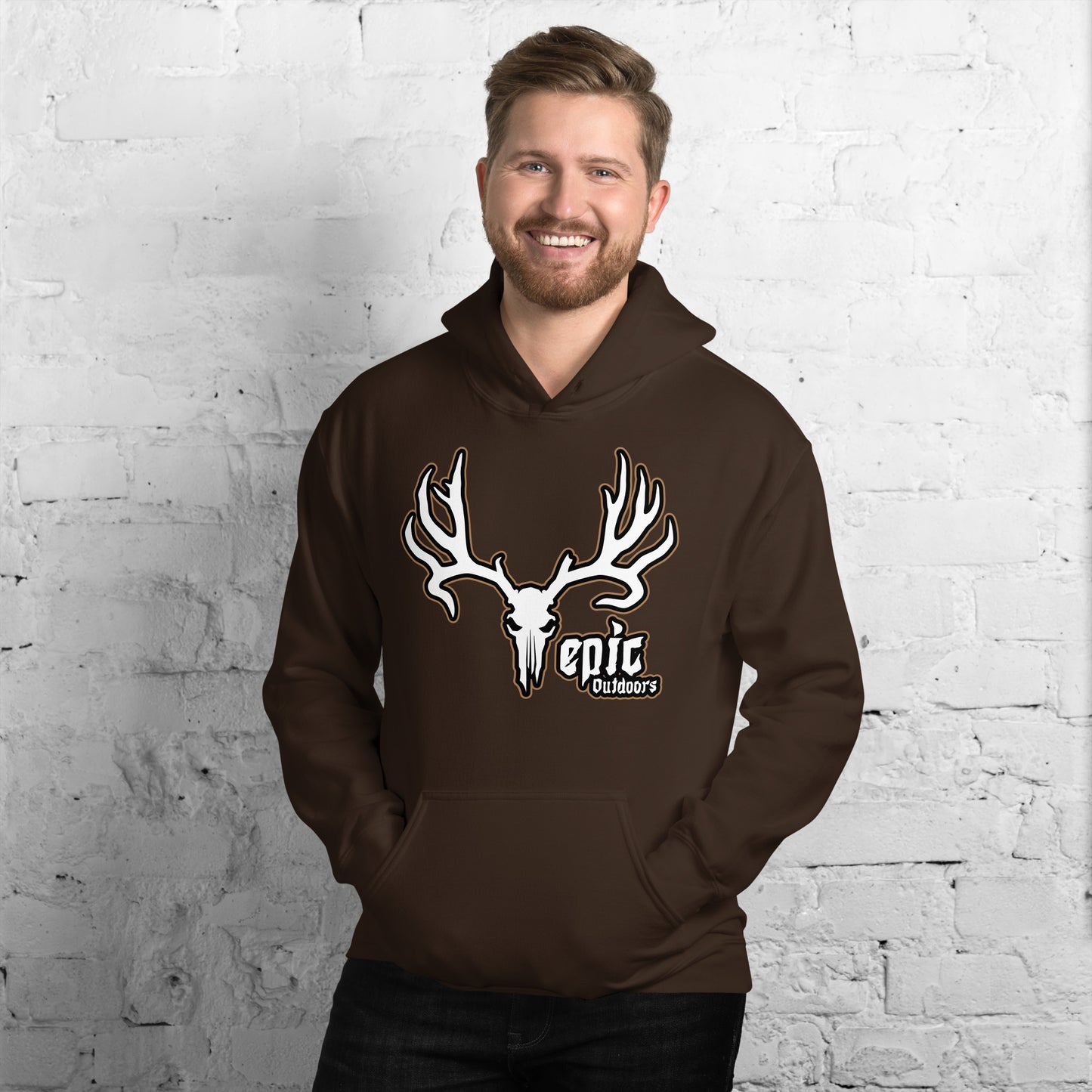 Bronze Epic Logo Unisex Hoodie - Cotton-Poly Blend 18500