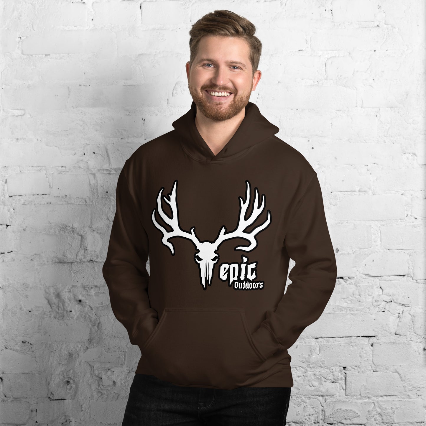 Epic Logo Unisex Hoodie - Cotton-Poly Blend 18500