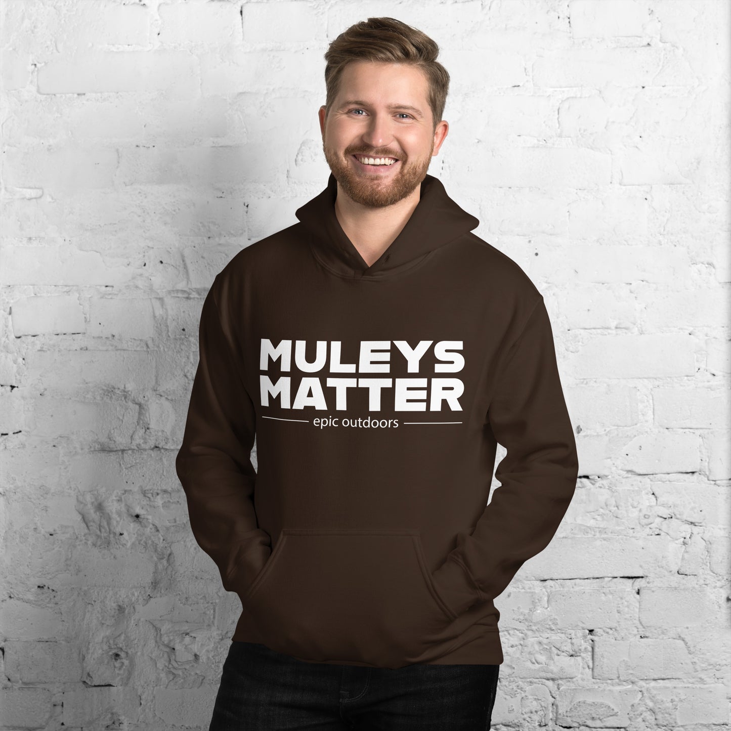 Muleys Matter Dark Logo Unisex Hoodie - Cotton-Poly Blend 18500
