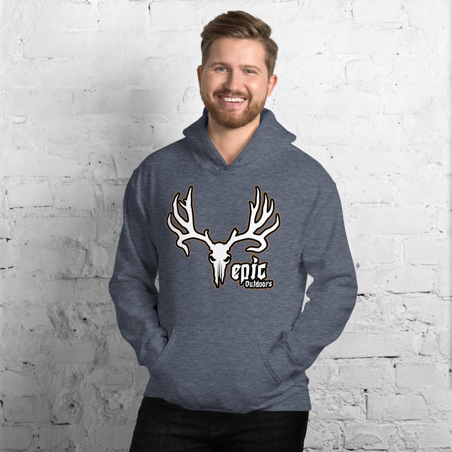 Bronze Epic Logo Unisex Hoodie - Cotton-Poly Blend 18500