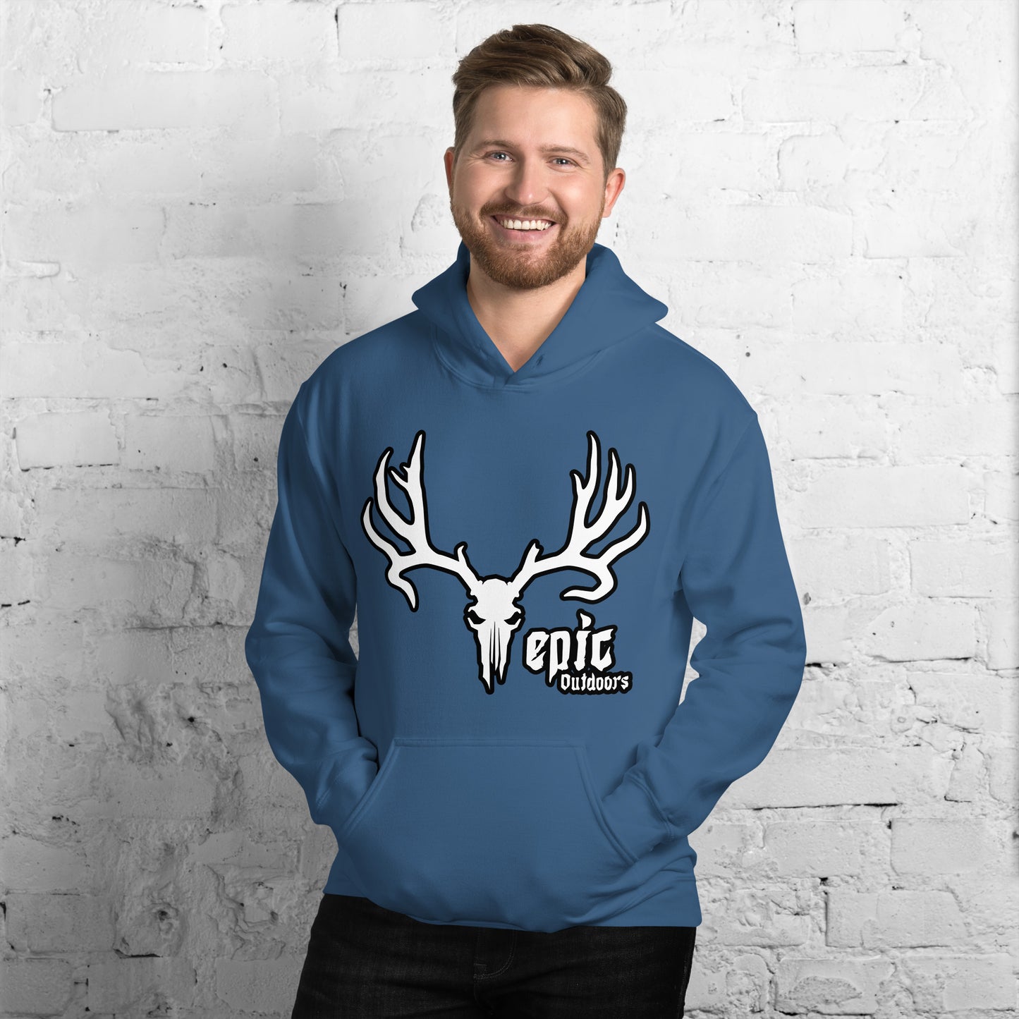 Epic Logo Unisex Hoodie - Cotton-Poly Blend 18500