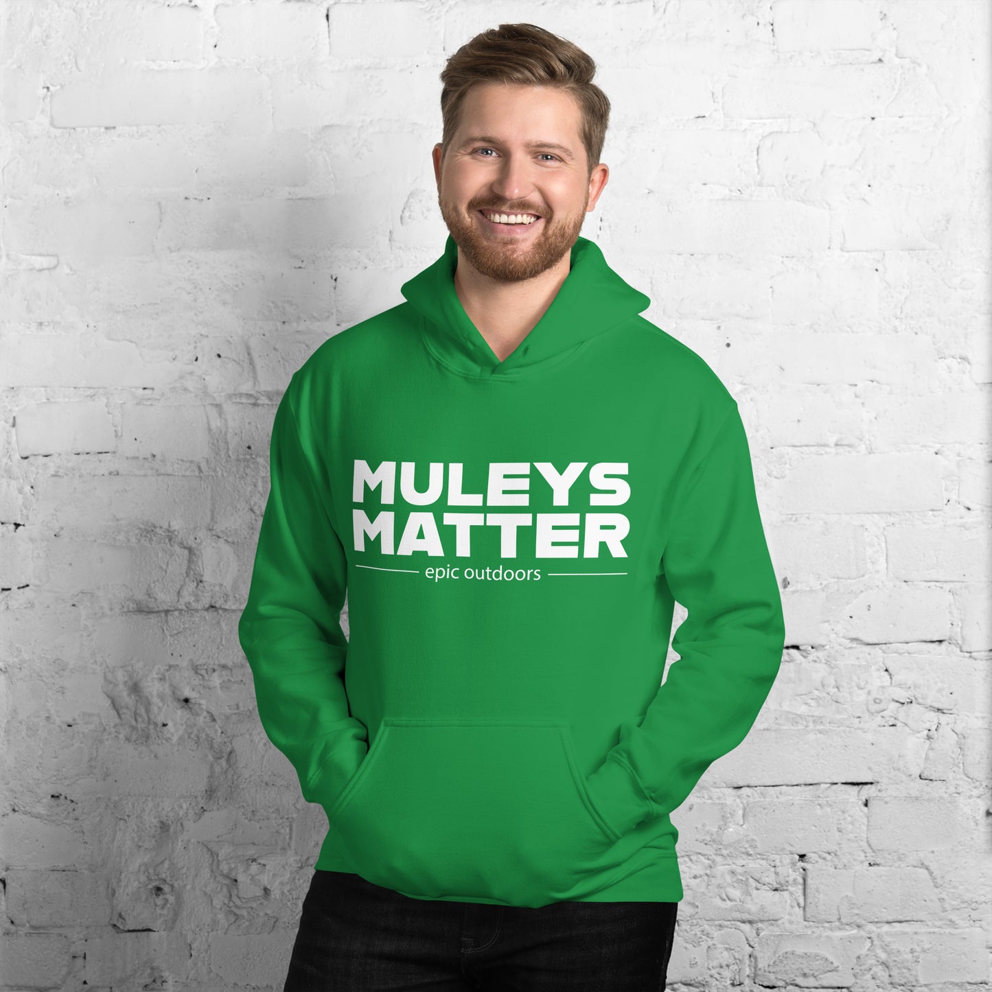 Muleys Matter Dark Logo Unisex Hoodie - Cotton-Poly Blend 18500