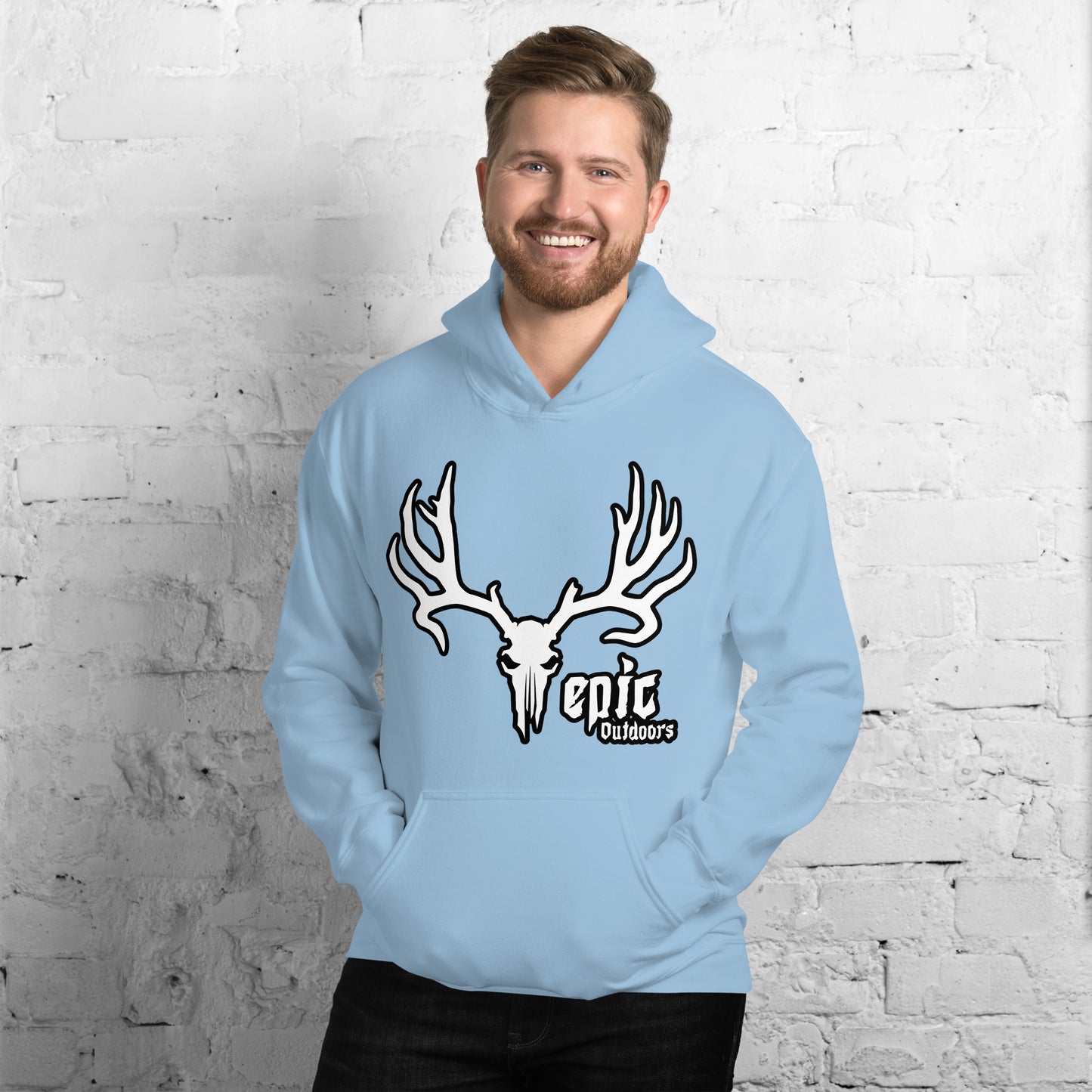 Epic Logo Unisex Hoodie - Cotton-Poly Blend 18500