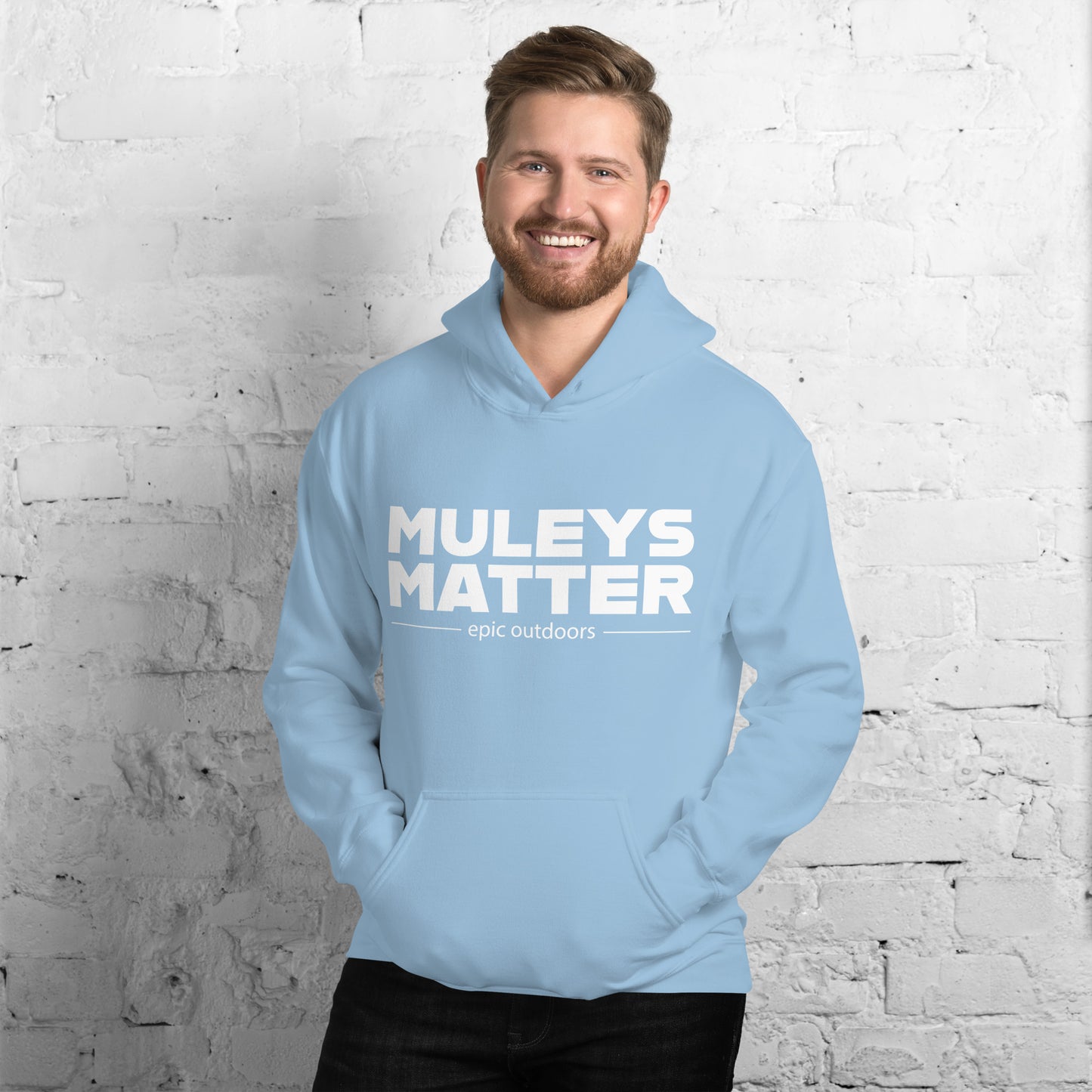 Muleys Matter Dark Logo Unisex Hoodie - Cotton-Poly Blend 18500