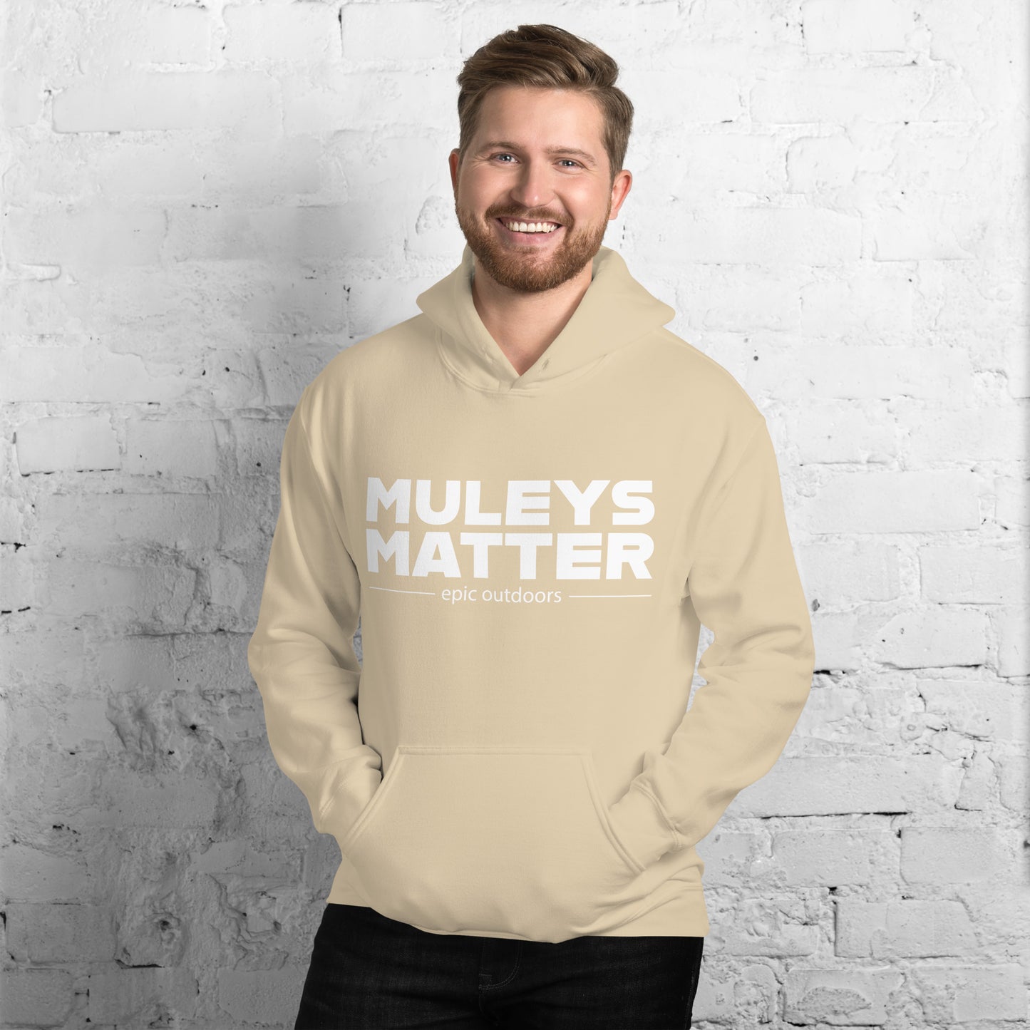 Muleys Matter Dark Logo Unisex Hoodie - Cotton-Poly Blend 18500