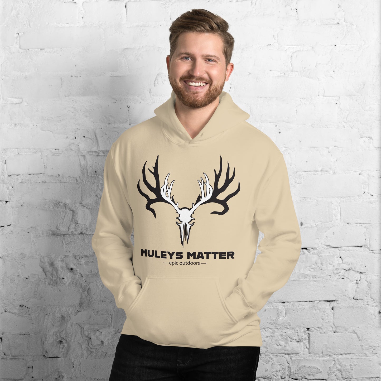 Muleys Matter Logo Unisex Hoodie - Cotton-Poly Blend 18500
