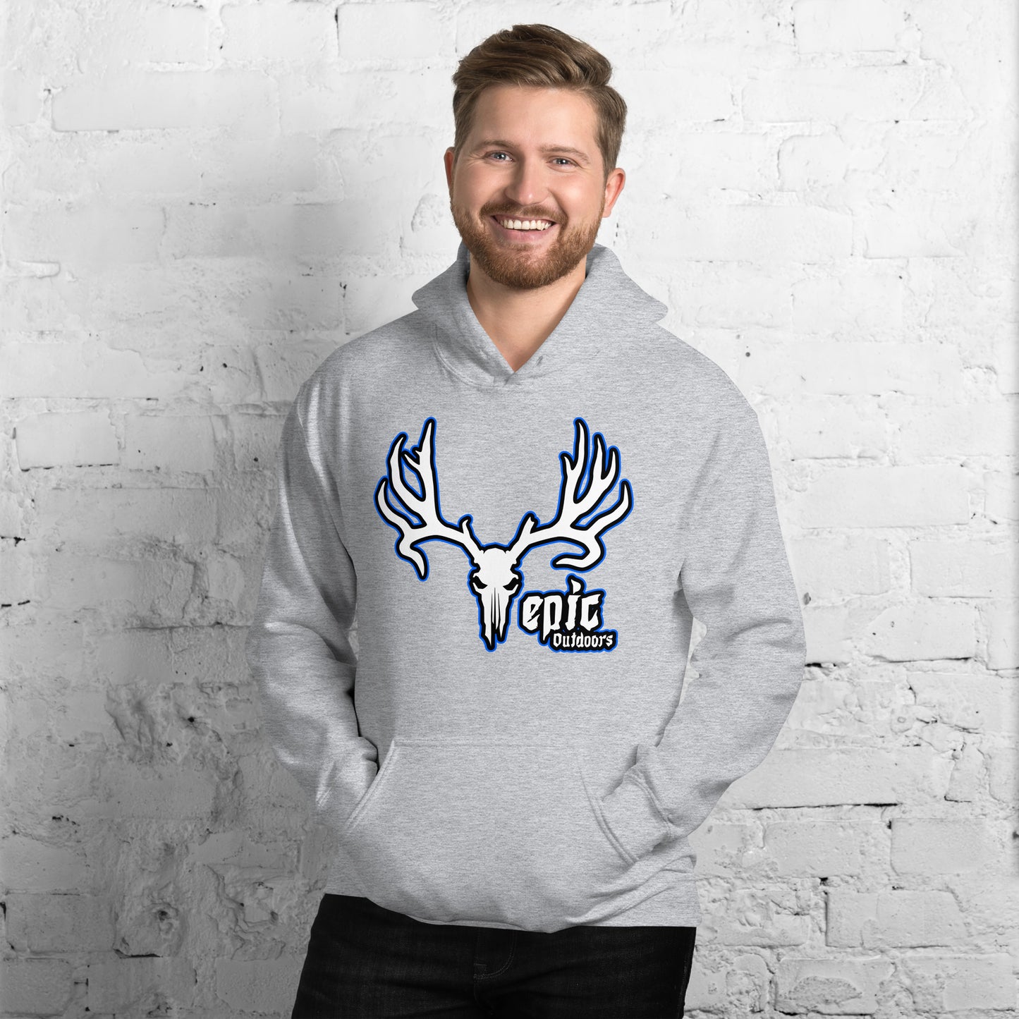 Epic Outdoors Blue Logo Hoodie