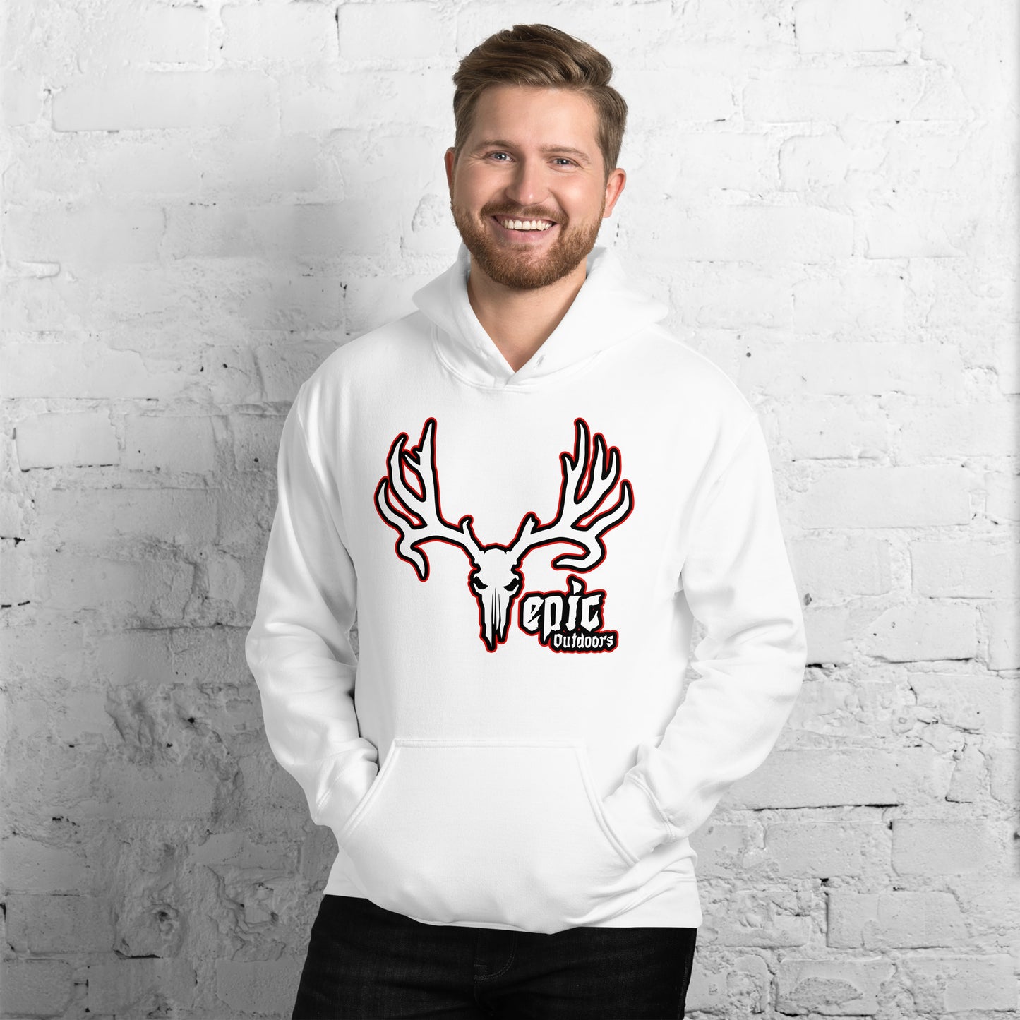 Epic Outdoors Red Epic Logo Hoodie