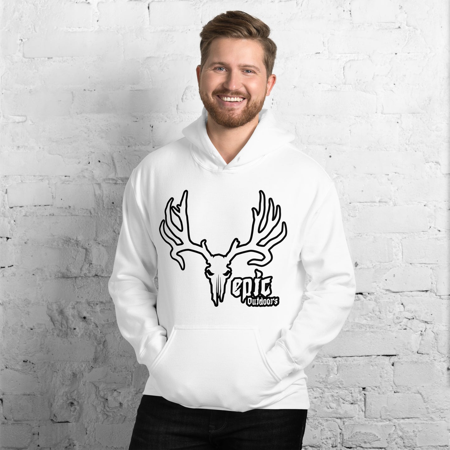 Epic Logo Unisex Hoodie - Cotton-Poly Blend 18500