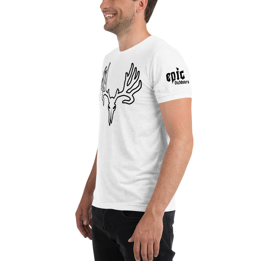Epic Outdoors Black Logo Outline Premium Tri-Blend T-Shirt