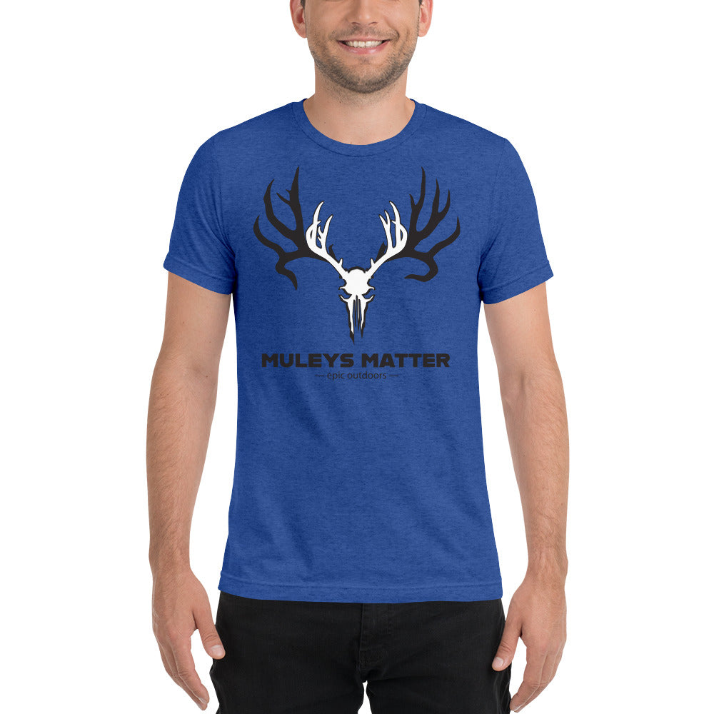 Muley Matters Dark WordMark - Premium Unisex Tri-Blend T-Shirt