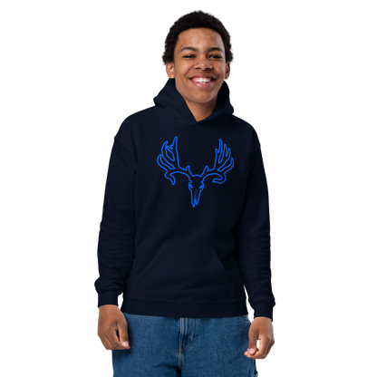 Epic Blue Outline Logo Youth Hoodie