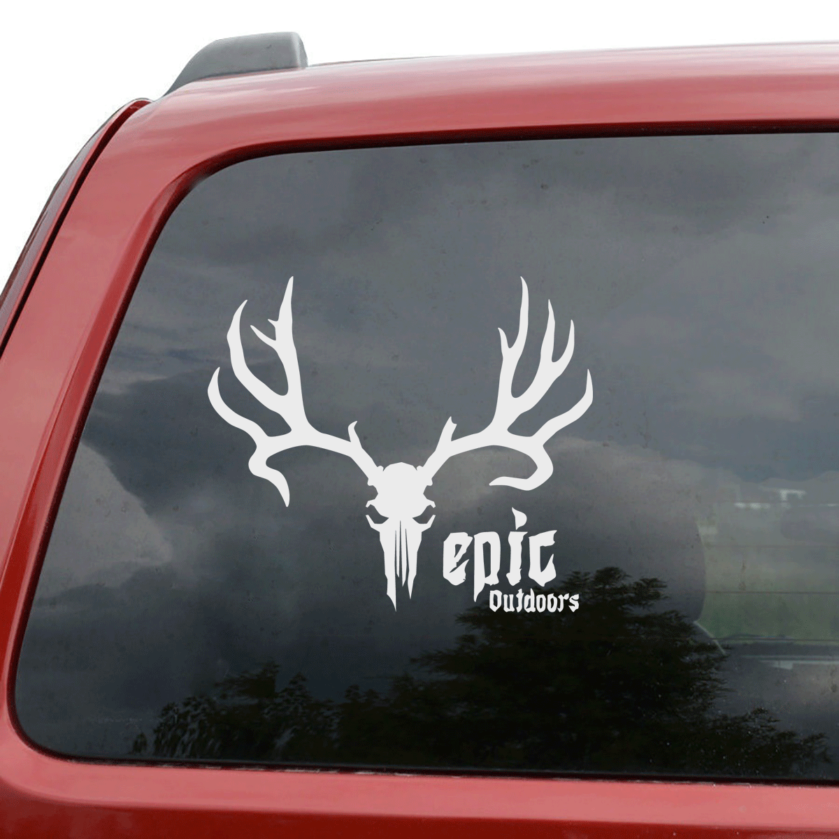 Epic Outdoors 10" White Vinyl Decal