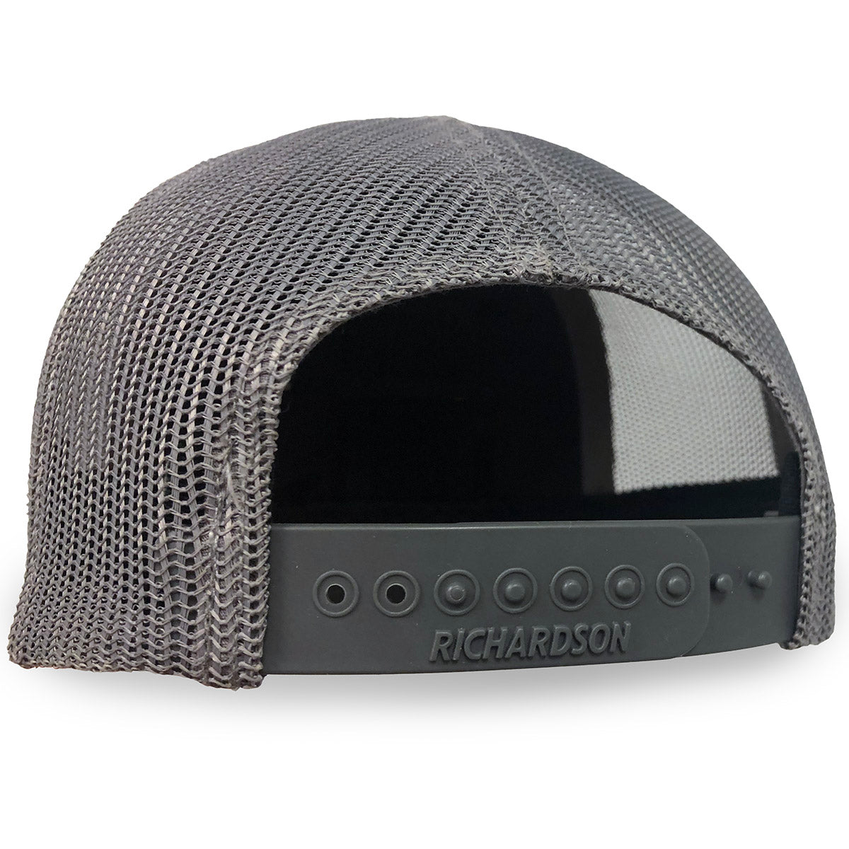 Epic Outdoors Black/Charcoal Authentic Leather Patch Trucker Hat