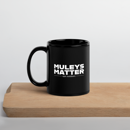 Muleys Matter Black Glossy Mug