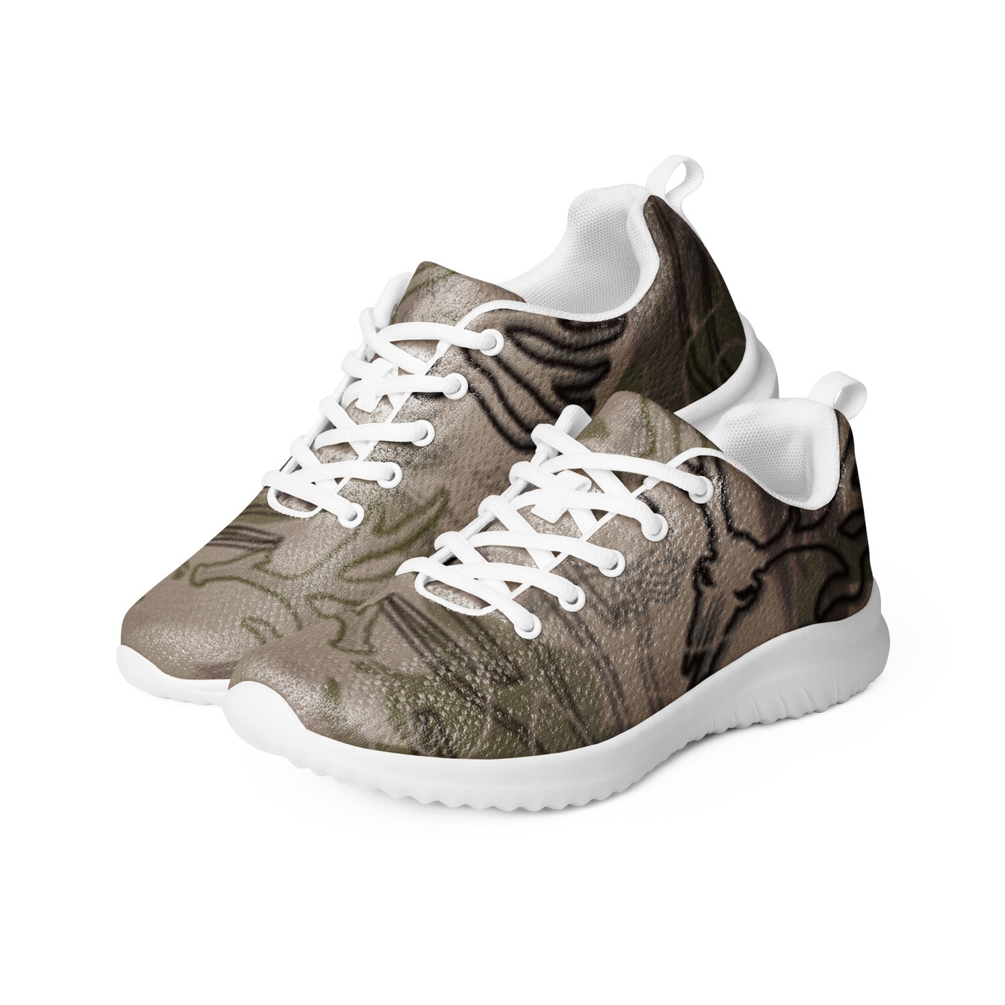 Epic Skull Camo - Men's Athletic Shoes