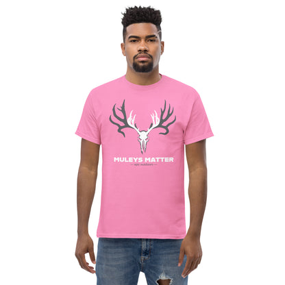 White Muleys Matter Logo - Men’s Classic T-shirt