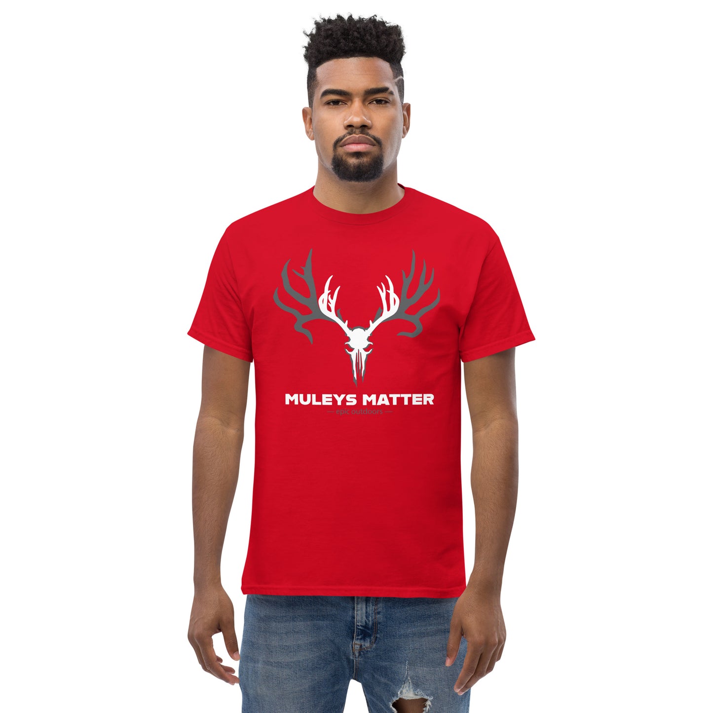 White Muleys Matter Logo - Men’s Classic T-shirt