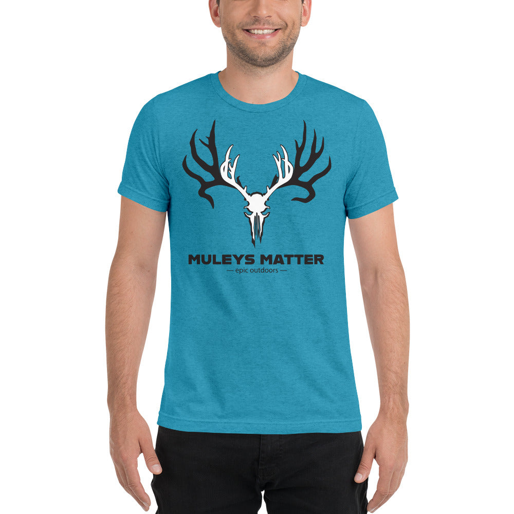 Muley Matters Dark WordMark - Premium Unisex Tri-Blend T-Shirt