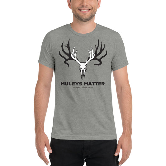 Muley Matters Dark WordMark - Premium Unisex Tri-Blend T-Shirt