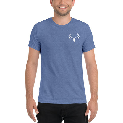 White Epic Logo Breast Pocket - Premium Unisex Tri-Blend T-Shirt