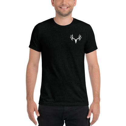 White Epic Logo Breast Pocket - Premium Unisex Tri-Blend T-Shirt