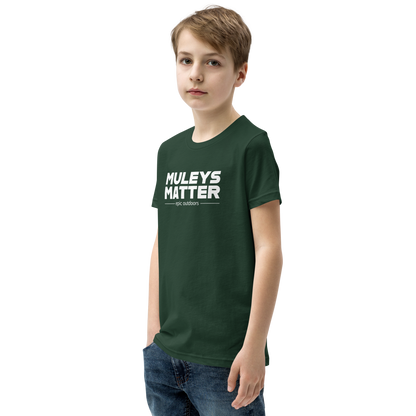 Muleys Matter White Logo Youth T-Shirt